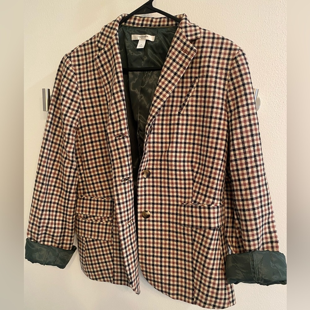 Vintage plaid jacket